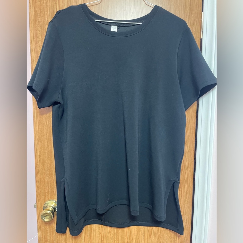 SPANX Black Short Sleeve Tee